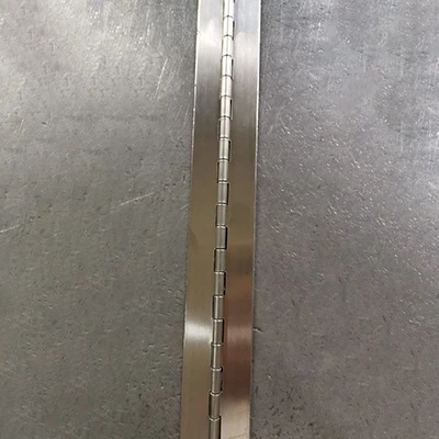 Charnière piano en nickel brossé